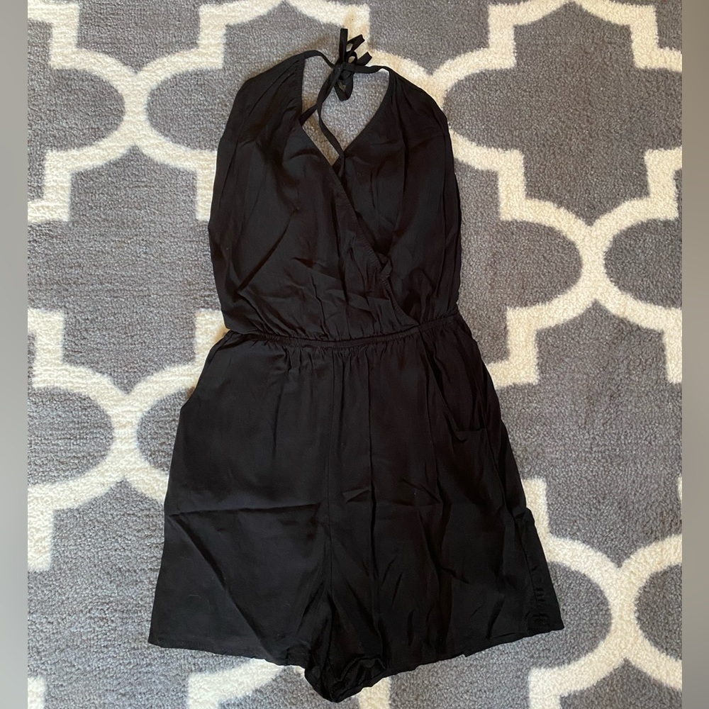 Lulus Black Halter Romper